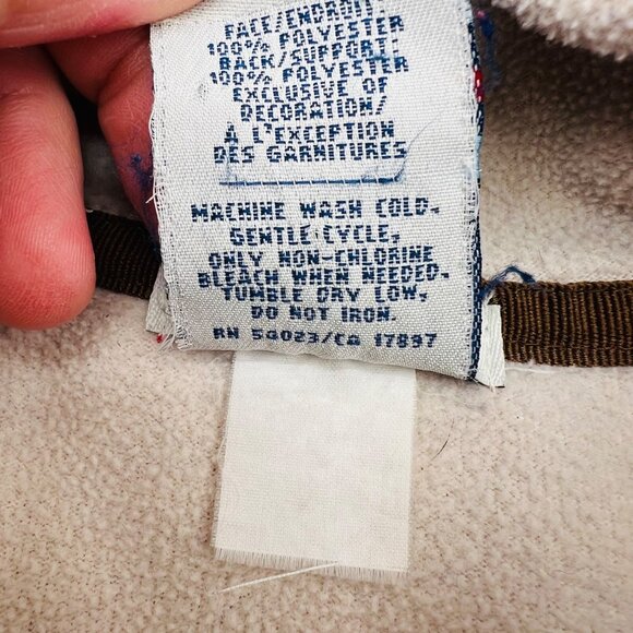 Old Navy Red Full-Zip Fleece Hoodie Jacket With Pockets & Hood L - Picture 3 of 5